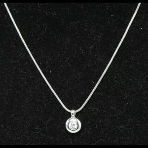 SIGNED SWAROVSKI LADIES NECKLACE-sterling silver